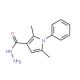 2,5-Dimethyl-1-phenyl-1H-pyrrole-3-carboxylic acid hydrazide - chemical structure image