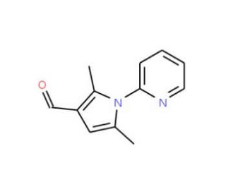 2,5-Dimethyl-1-pyridin-2-yl-1H-pyrrole-3-carbaldehyde - chemical structure image