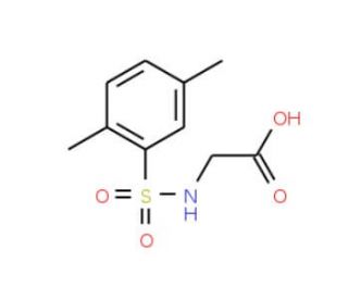 (2,5-Dimethyl-benzenesulfonylamino)-acetic acid (CAS 13240-18-1) - chemical structure image