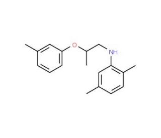 2,5-Dimethyl-N-[2-(3-methylphenoxy)propyl]aniline - chemical structure image