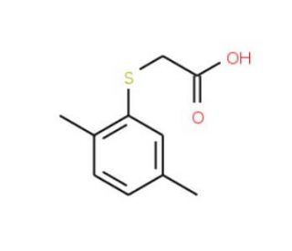 (2,5-Dimethyl-phenylsulfanyl)-acetic acid (CAS 15310-87-9) - chemical structure image