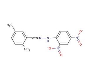 2,5-Dimethylbenzaldehyde-2,4-DNPH (CAS 152477-96-8) - chemical structure image