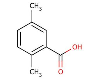 2,5-Dimethylbenzoic acid (CAS 610-72-0) - chemical structure image