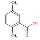 2,5-Dimethylbenzoic acid (CAS 610-72-0) - chemical structure image