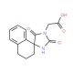 (2,5-dioxo-3′,4′-dihydro-1H,2′H-spiro[imidazolidine-4,1′-naphthalen]-1-yl)acetic acid - chemical structure image