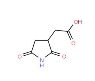(2,5-Dioxopyrrolidin-3-yl)acetic acid - chemical structure image
