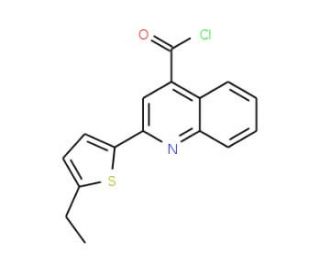 2-(5-ethyl-2-thienyl)quinoline-4-carbonyl chloride - chemical structure image