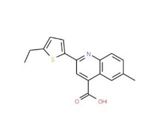2-(5-Ethylthien-2-yl)-6-methylquinoline-4-carboxylic acid - chemical structure image
