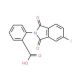 2-(5-Fluoro-1,3-dioxo-1,3-dihydro-isoindol-2-yl)-benzoic acid - chemical structure image