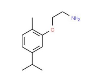 2-(5-Isopropyl-2-methyl-phenoxy)-ethylamine (CAS 26646-60-6) - chemical structure image