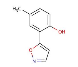 2-(5-Isoxazolyl)-4-methylphenol (CAS 164171-56-6) - chemical structure image