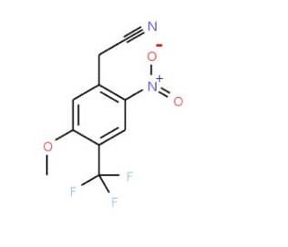 2-[5-Methoxy-2-nitro-4-(trifluoromethyl)phenyl]-acetonitrile - chemical structure image
