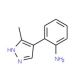 2-(5-methyl-1H-pyrazol-4-yl)aniline - chemical structure image