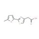 [2-(5-methyl-2-furyl)-1,3-thiazol-4-yl]acetic acid - chemical structure image