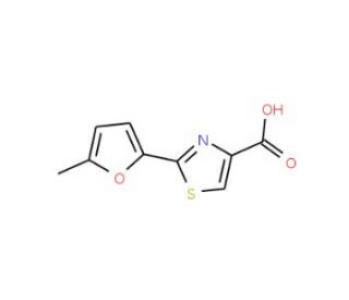 2-(5-methyl-2-furyl)-1,3-thiazole-4-carboxylic acid - chemical structure image