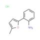 2-(5-Methyl-2-furyl)aniline hydrochloride (CAS 329187-42-0) - chemical structure image