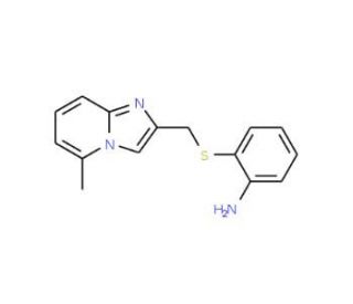 2-(5-Methyl-imidazo[1,2-a]pyridin-2-ylmethylsulfanyl)-phenylamine - chemical structure image
