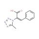 2-(5-Methyl-tetrazol-1-yl)-3-phenyl-acrylic acid (CAS 1738-50-7) - chemical structure image