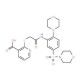 2-{[5-(Morpholine-4-sulfonyl)-2-morpholin-4-yl-phenylcarbamoyl]-methylsulfanyl}-nicotinic acid - chemical structure image