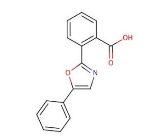 2-(5-Phenyl-2-oxazolyl)benzoic acid (CAS 23464-97-3) - chemical structure image