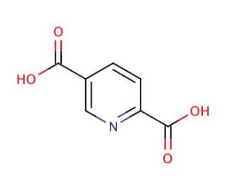 2,5-Pyridinedicarboxylic acid (CAS 100-26-5) - chemical structure image