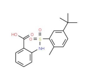 2-(5-tert-Butyl-2-methyl-benzenesulfonylamino)-benzoic acid - chemical structure image