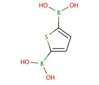 2,5-Thiophenediylbisboronic acid (CAS 26076-46-0) - chemical structure image