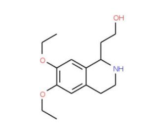 2-(6,7-Diethoxy-1,2,3,4-tetrahydro-isoquinolin-1-yl)-ethanol (CAS 955314-83-7) - chemical structure image