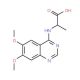 2-(6,7-Dimethoxy-quinazolin-4-ylamino)-propionic acid - chemical structure image