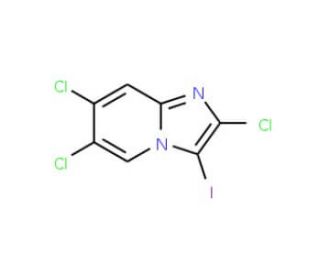 2,6,7-Trichloro-3-iodo-imidazo[1,2-a]pyridine (CAS 194228-60-9) - chemical structure image