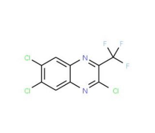2,6,7-Trichloro-3-(trifluoromethyl)quinoxaline (CAS 281209-13-0) - chemical structure image