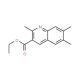 2,6,7-Trimethylquinoline-3-carboxylic acid ethylester (CAS 892874-87-2) - chemical structure image