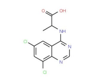 2-(6,8-Dichloro-quinazolin-4-ylamino)-propionic acid - chemical structure image