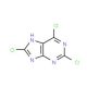 2,6,8-Trichloropurine ammonium salt (CAS 2562-52-9) - chemical structure image
