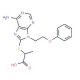 2-{[6-Amino-9-(2-phenoxyethyl)-9H-purin-8-yl]-thio}propanoic acid - chemical structure image