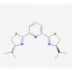 2,6-Bis[(4R)-(+)-isopropyl-2-oxazolin-2-yl]pyridine (CAS 131864-67-0) - chemical structure image