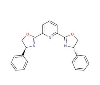 2,6-Bis[(4S)-4-phenyl-2-oxazolinyl]pyridine (CAS 174500-20-0) - chemical structure image