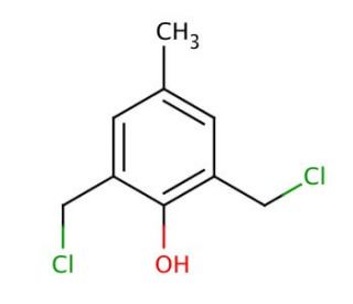 2,6-Bis(chloromethyl)-4-methylphenol (CAS 5862-32-8) - chemical structure image