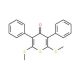 2,6-Bis(methylthio)-3,5-diphenyl-4H-thiopyran-4-one (CAS 24097-29-8) - chemical structure image