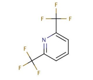 2,6-Bis(trifluoromethyl)pyridine (CAS 455-00-5) - chemical structure image