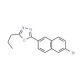 2-(6-Bromonaphthalen-2-yl)-5-propyl-1,3,4-oxadiazole (CAS 1133116-07-0) - chemical structure image