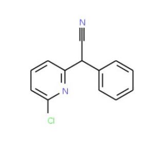 2-(6-Chloro-2-pyridinyl)-2-phenylacetonitrile (CAS 24783-42-4) - chemical structure image