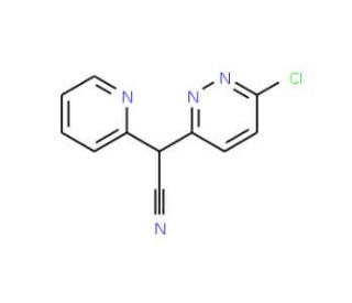 2-(6-Chloro-3-pyridazinyl)-2-(2-pyridinyl)-acetonitrile (CAS 338779-25-2) - chemical structure image