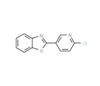 2-(6-Chloro-3-pyridinyl)-1,3-benzoxazole - chemical structure image
