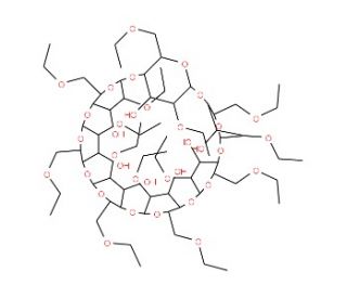 (2,6-Di-O-)ethyl-&beta;-cyclodextrin - chemical structure image