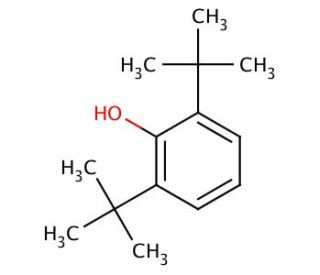 2,6-Di-tert-butylphenol (CAS 128-39-2) - chemical structure image