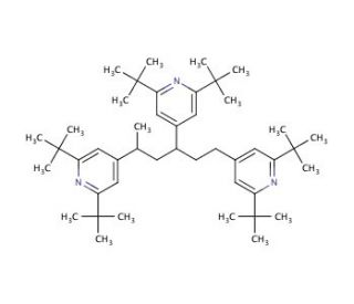 2,6-Di-tert-butylpyridine, polymer-bound (CAS 107054-29-5) - chemical structure image