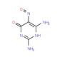 2,6-Diamino-4-hydroxy-5-nitrosopyrimidine (CAS 2387-48-6) - chemical structure image