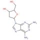2,6-Diaminopurine 2′-deoxyriboside (CAS 4546-70-7) - chemical structure image