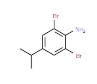 2,6-Dibromo-4-isopropylaniline (CAS 10546-65-3) - chemical structure image